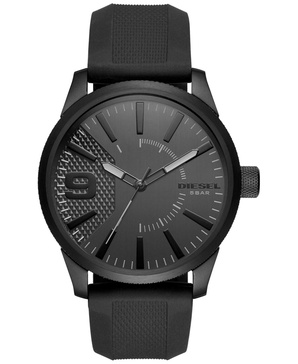 Men's Black Silicone Strap Watch 46x53mm DZ1807
