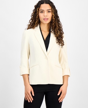 Women's Roll-Tab One-Button Jacket