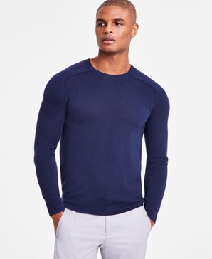 Men's Merino Raglan Sweater, Exclusively at Macy's