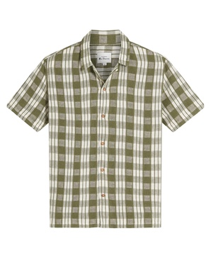 Men's Reworked Gingham Check Short Sleeve Shirt