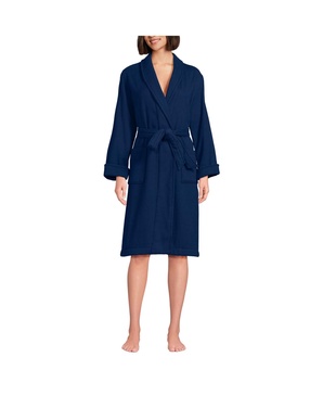 Women's Cotton Terry Knee Length Spa Bath Robe