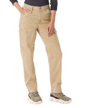 Women's High-Rise Slim-Leg Cargo Pants