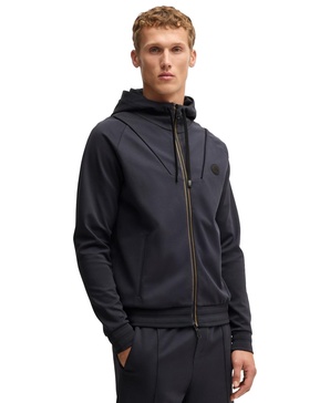 Men's Double B Monogram Zip-Up Hoodie