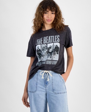 Women's Short-Sleeve Beatles T-Shirt, Exclusively at Macy's 