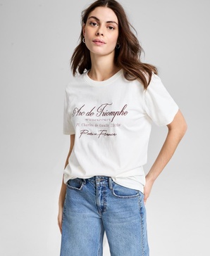 Women's Paris Graphic T-Shirt, Exclusively at Macy's