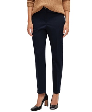 Women's Stretch-Cotton Twill Regular-Fit Trousers