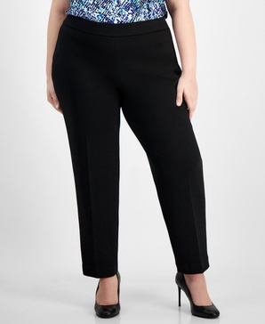 Women's Mid-Rise Slim-Leg Pull-On Pants