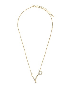 Women's When Stars Align Constellation Necklace in 14k Gold Plate