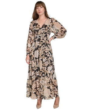 Women's Floral-Print Maxi Dress