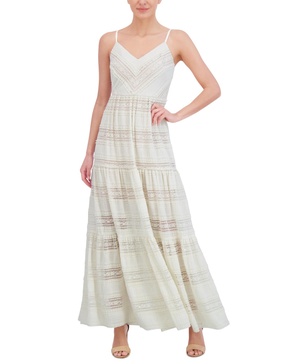 Women's Lace Tiered Maxi Dress