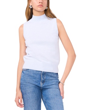 Women's Mock Neck Sleeveless Sweater 