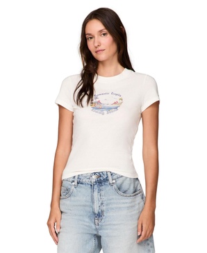 Women's Cotton Slim Fit Tropics Graphic Tee