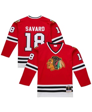Men's Denis Savard Scarlet Chicago Blackhawks 1980-81 Power Play Jersey