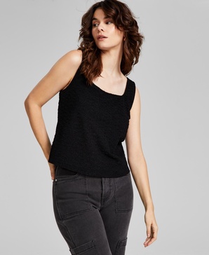 Women's Double Square-Neck Tank Top, Created for Macy's