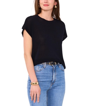 Women's Drop-Shoulder Short-Sleeve Sweater 
