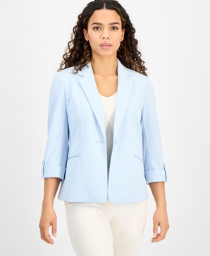 Petite Cool Crepe Single Button Jacket 