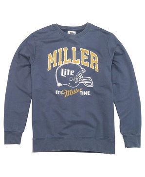 Men's Navy Miller Lite Sunday Fleece Pullover Sweatshirt