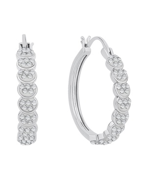 Crystal Circle Hoop Earring