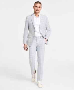 Men's Slim-Fit Plaid Suit Separates, Created for Macy's
