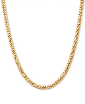 Cuban Link 22" Chain Necklace in Sterling Silver