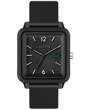 Men's Studio Black Silicone Strap Watch 36mm x 38mm