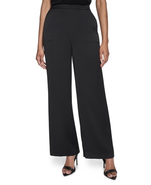 Women's High-Rise Wide-Leg Pull-On Pants