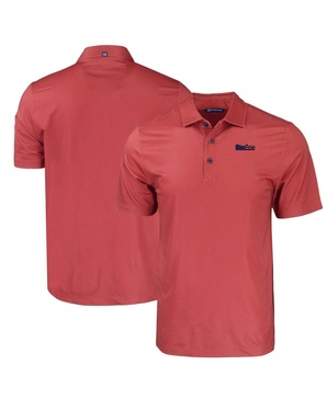Men's Red Pittsburgh Steelers Americana Pike Eco Tonal Geo Print Stretch Polo