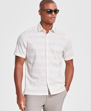Men's Printed Short-Sleeve Shirt, Created for Macy's