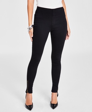 Women's Mid Rise Skinny-Leg Jeans with Ankle Zip, Created for Macy's