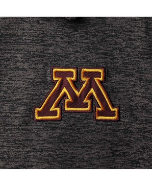 Men's Heathered Black Minnesota Golden Gophers Big and Tall Down Swing Polo Shirt