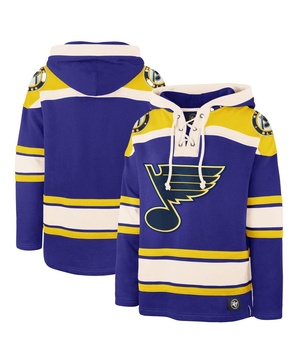 Men's Blue St. Louis Blues Superior Lacer Pullover Hoodie