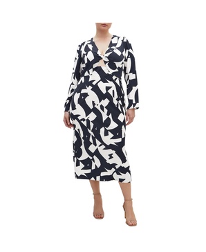 Plus Size Enya Print Dress