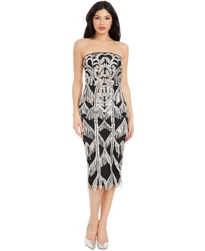 Women's Viviana Sequined Fringe Dress
