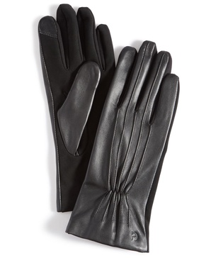 Women's Leather Points Stretch Gloves
