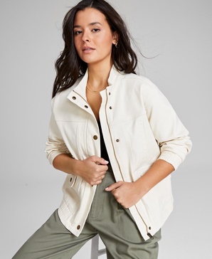 Women's Denim Bomber Jacket