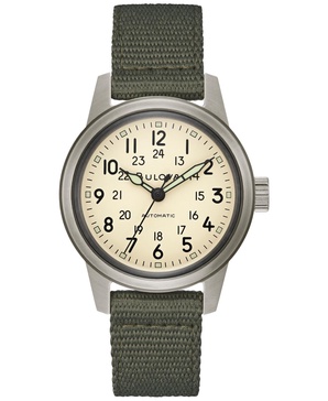 Men's Automatic Hack Green Nylon Strap Watch 38mm