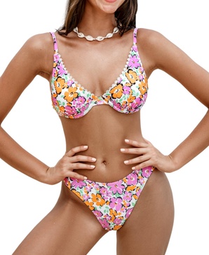 Women's Blossom Fantasy Floral Bikini Set