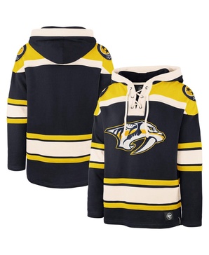 Men's Navy Nashville Predators Superior Lacer Pullover Hoodie