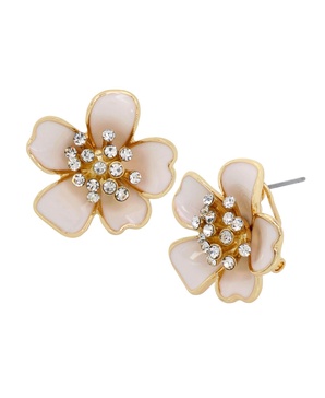 Faux Stone Flower Stud Earrings