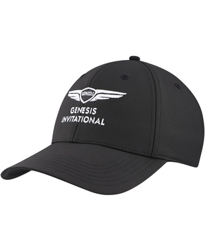 Men's Black Genesis Invitational Stratus Structured Ultimate Fit Adjustable Hat