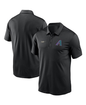 Men's Black Arizona Diamondbacks Cooperstown Collection Logo Franchise Performance Polo Shirt