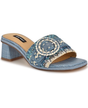 Women's Ending Woven Block Heel Sandals