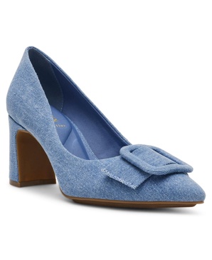 Women's Bentley Buckle Block Heel Pumps