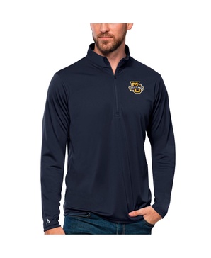 Men's Navy Marquette Golden Eagles Tribute Quarter-Zip Top