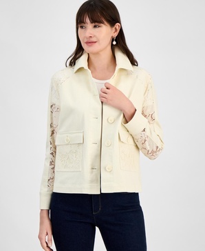 Women's Lace-Trim Jacket