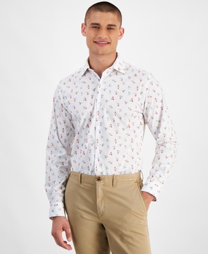 Men's Slim-Fit Loni Bouquet Floral Dress Shirt, Created for Macy's