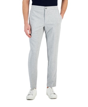 Men's Modern-Fit Stretch Heathered Knit Suit Pants, Created for Macy's 
