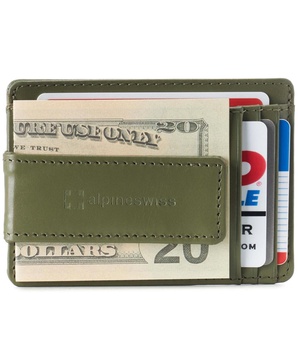Mens RFID Minimalist Money Clip Front Pocket Wallet Slim ID Holder