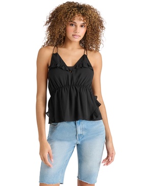 Women's Mina Ruffle-Trim Sleeveless Top
