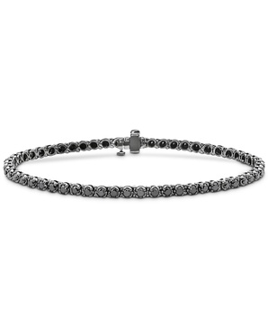 Men's Black Diamond Tennis Bracelet (5 ct. t.w.) in Black Rhodium-Plated Sterling Silver